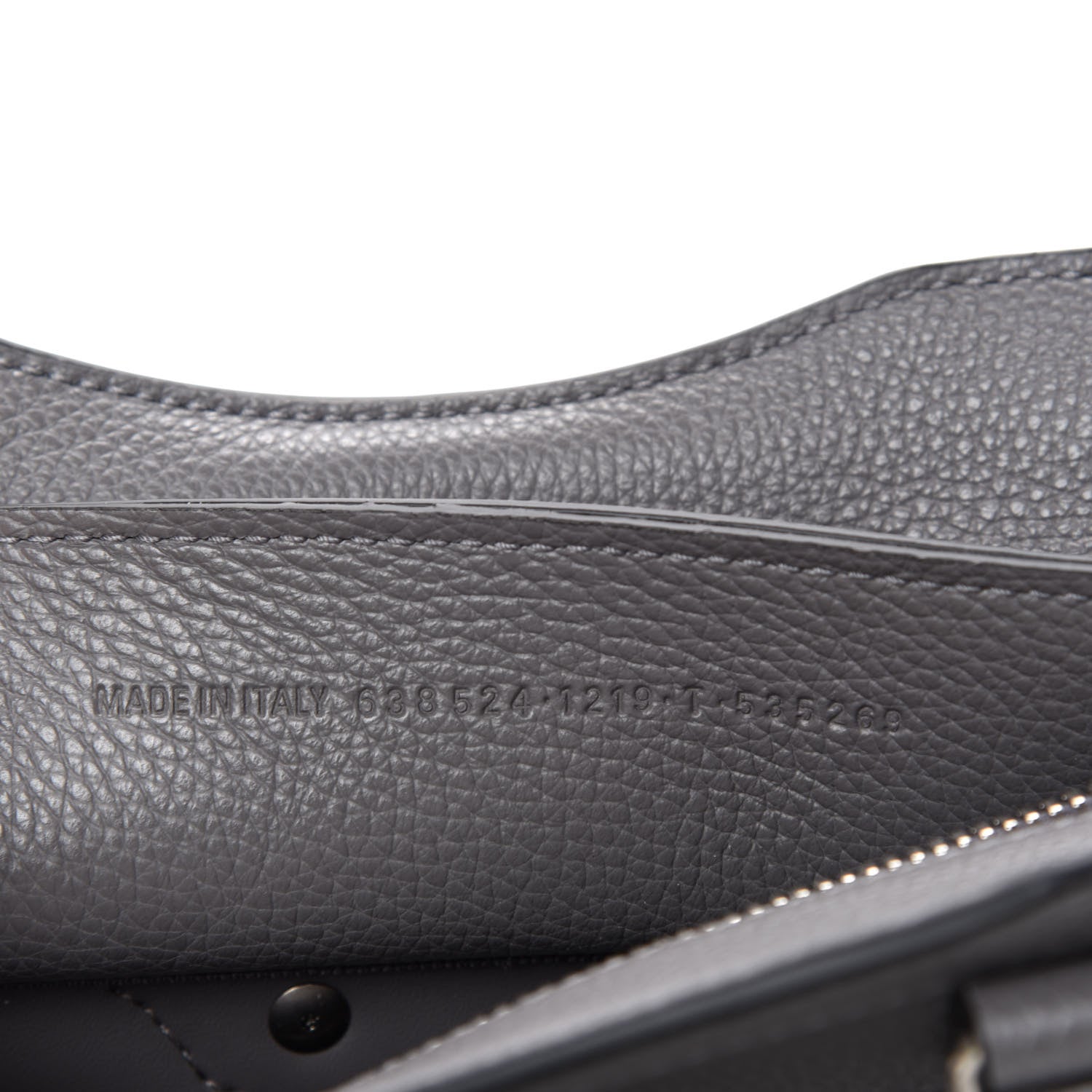 Balenciaga Grained Calfskin Neo Classic Silver Hardware Mini City Dark Grey 9 of 10