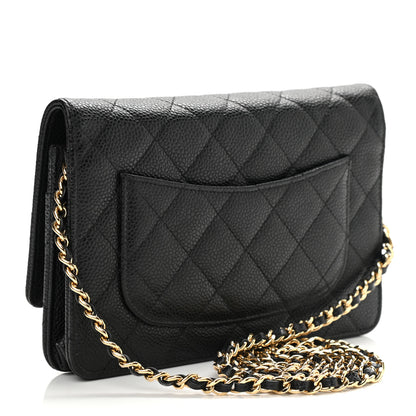 Chanel Caviar Quilted Wallet On Chain WOC Black 3 of 11
