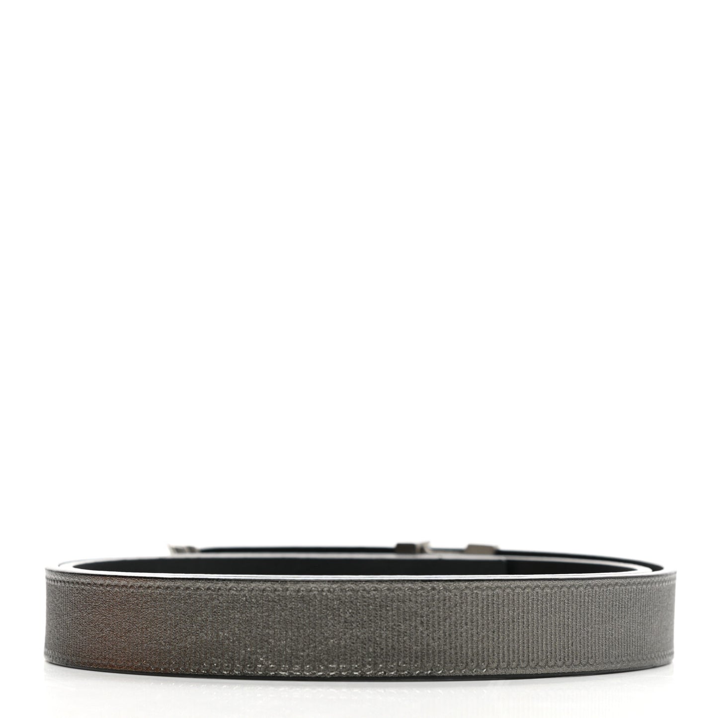 Calfskin Embossed 20MM LV Initiales Belt 75 30 Silver