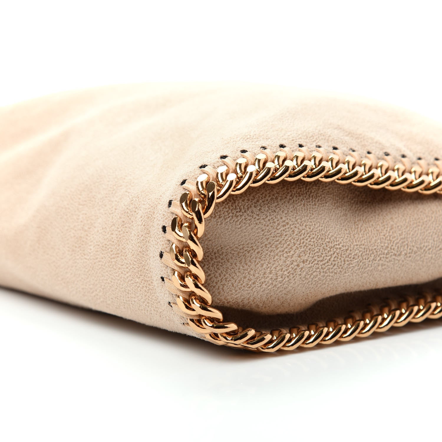 Stella McCartney Shaggy Deer Mini Falabella Fold Over Tote Beige 7 of 9
