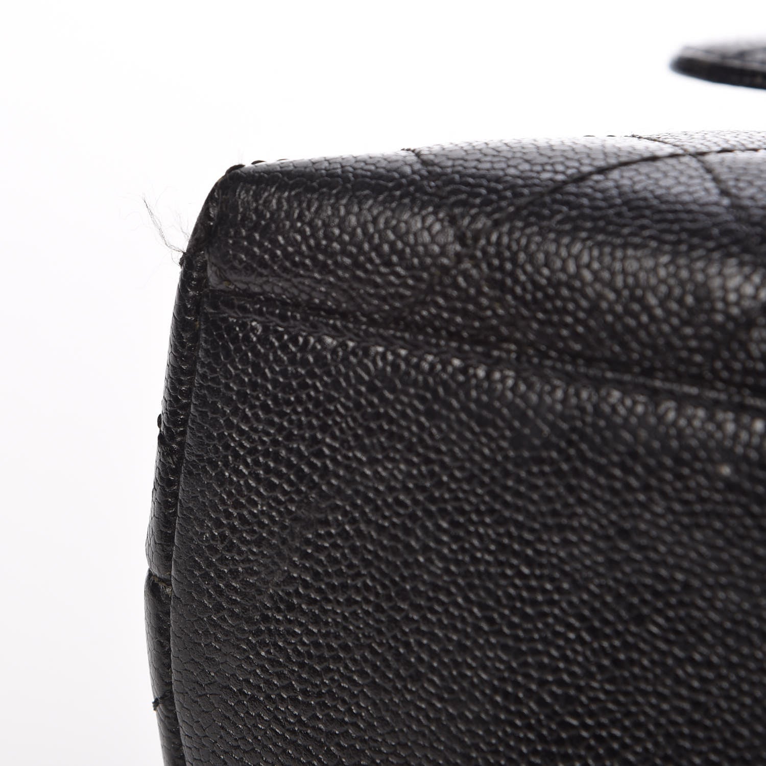 Chanel Caviar Quilted Jumbo Kelly Flap Black 11 of 17