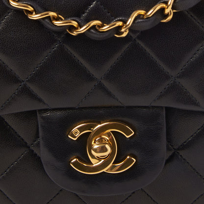 Chanel Lambskin Quilted Small Double Flap Black 6 of 9