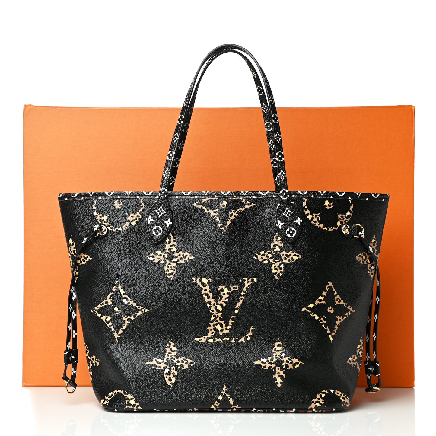 Monogram Giant Jungle Neverfull MM Black