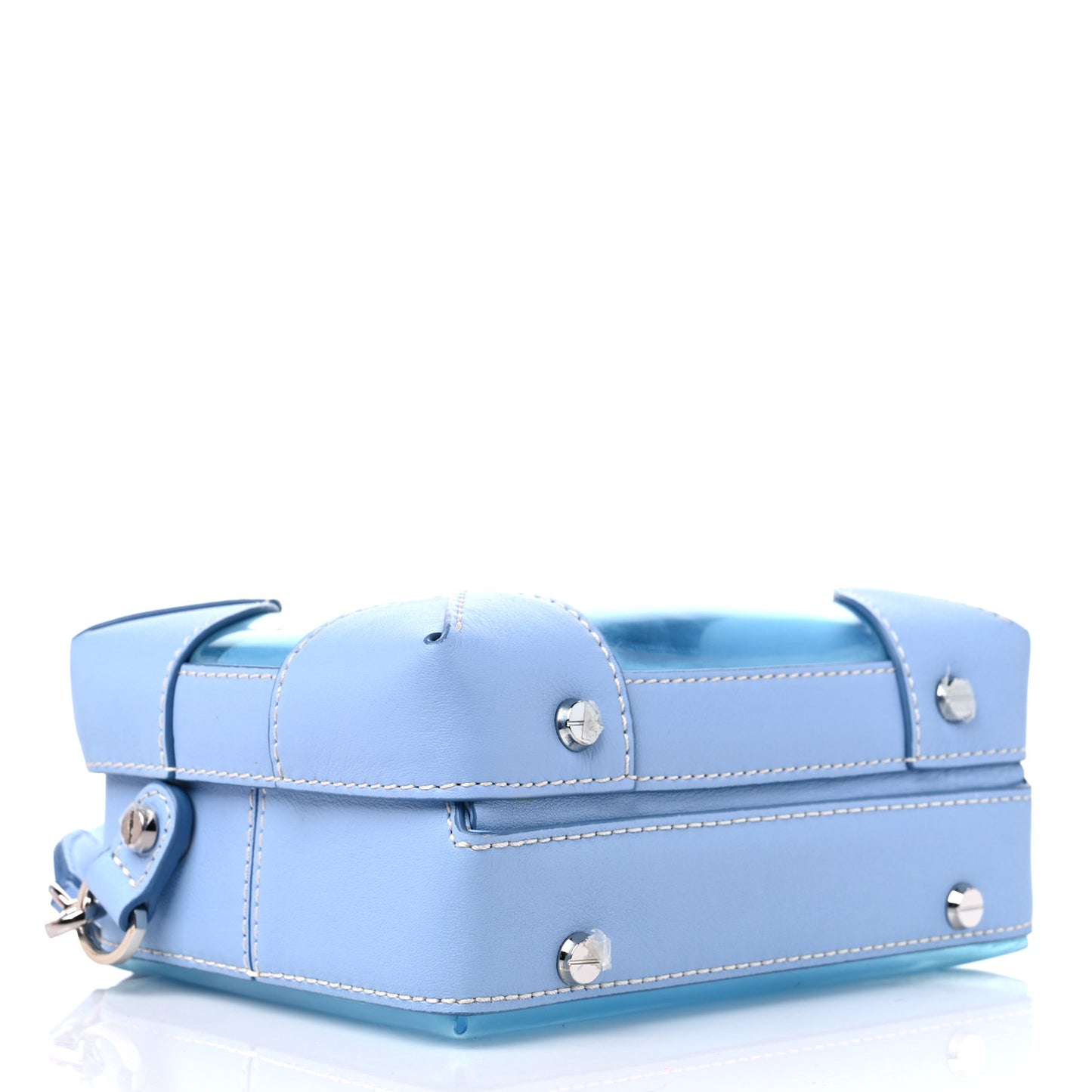Transparent Small E/W Soft Berlin Crossbody Hologram Blue Bell
