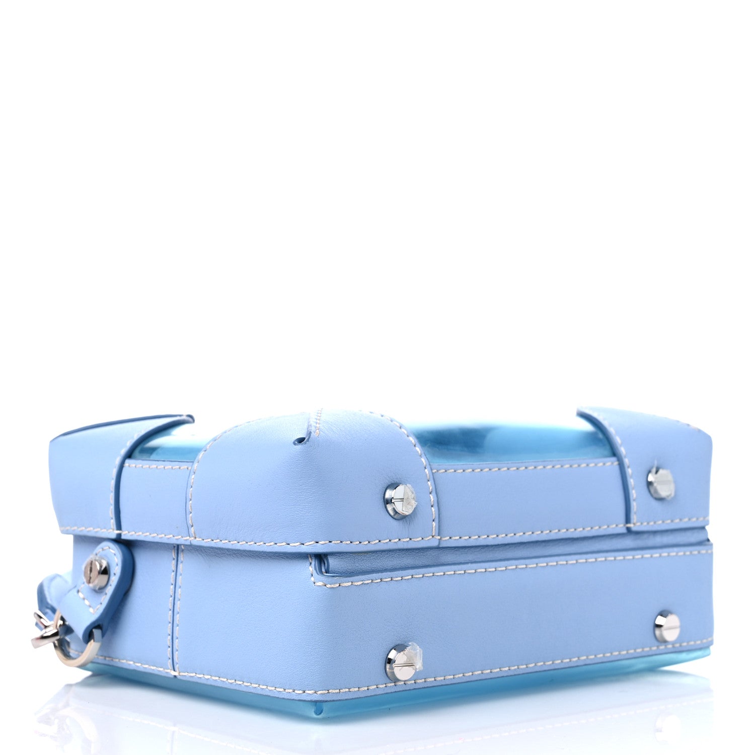 MCM Transparent Small E/W Soft Berlin Crossbody Hologram Blue Bell 6 of 12