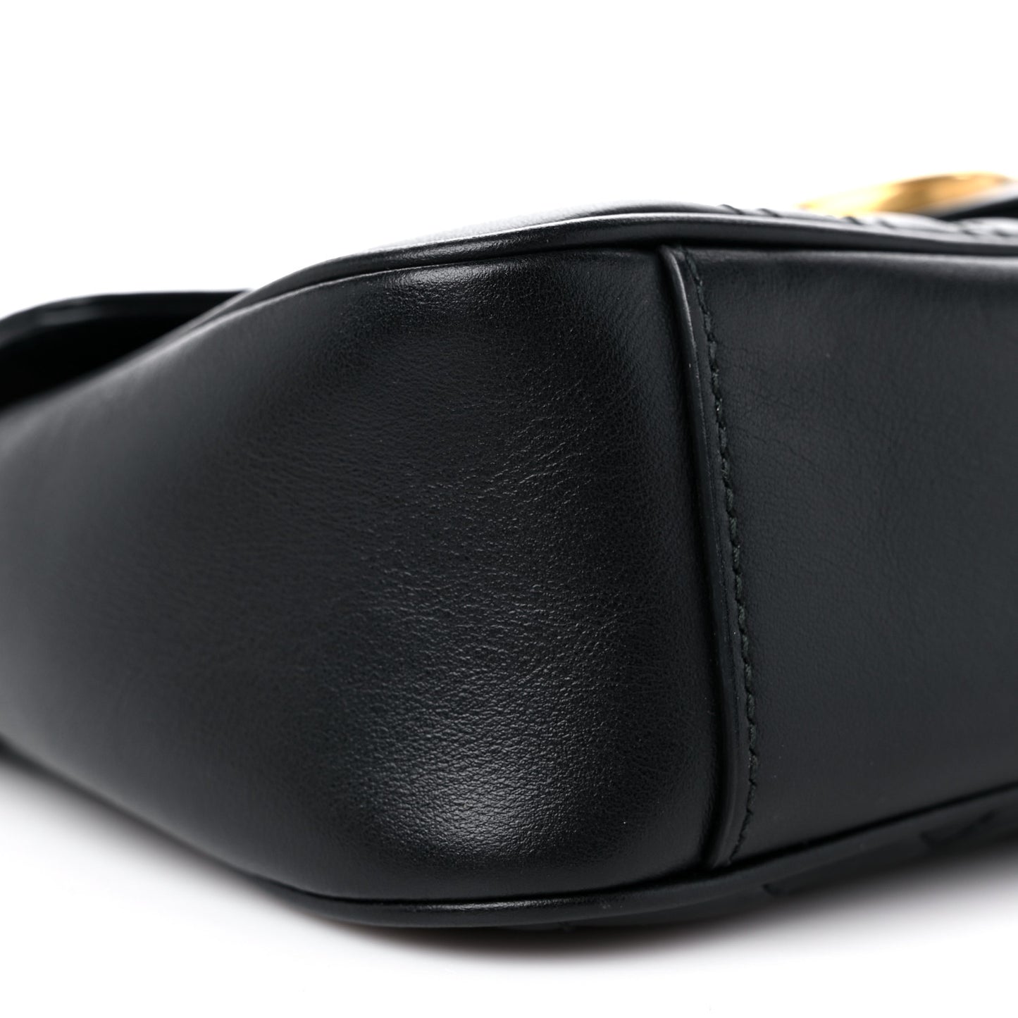 Calfskin Matelasse Small GG Marmont Shoulder Bag Black