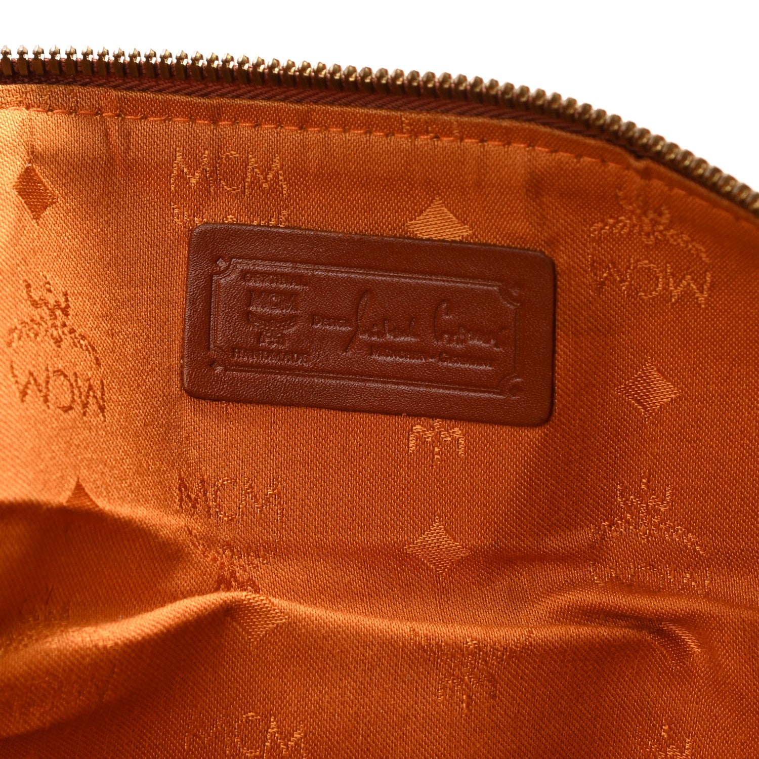 MCM Visetos Weekender Duffle Bag Cognac 5 of 11