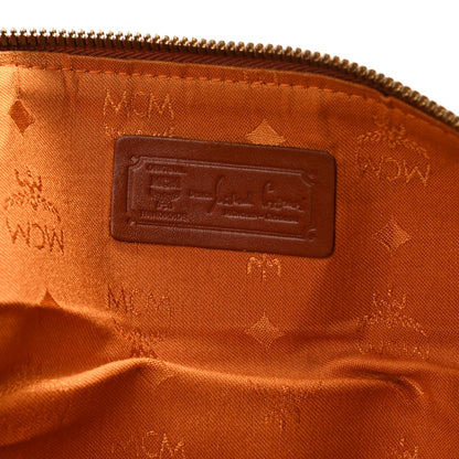 MCM Visetos Weekender Duffle Bag Cognac 5 of 11