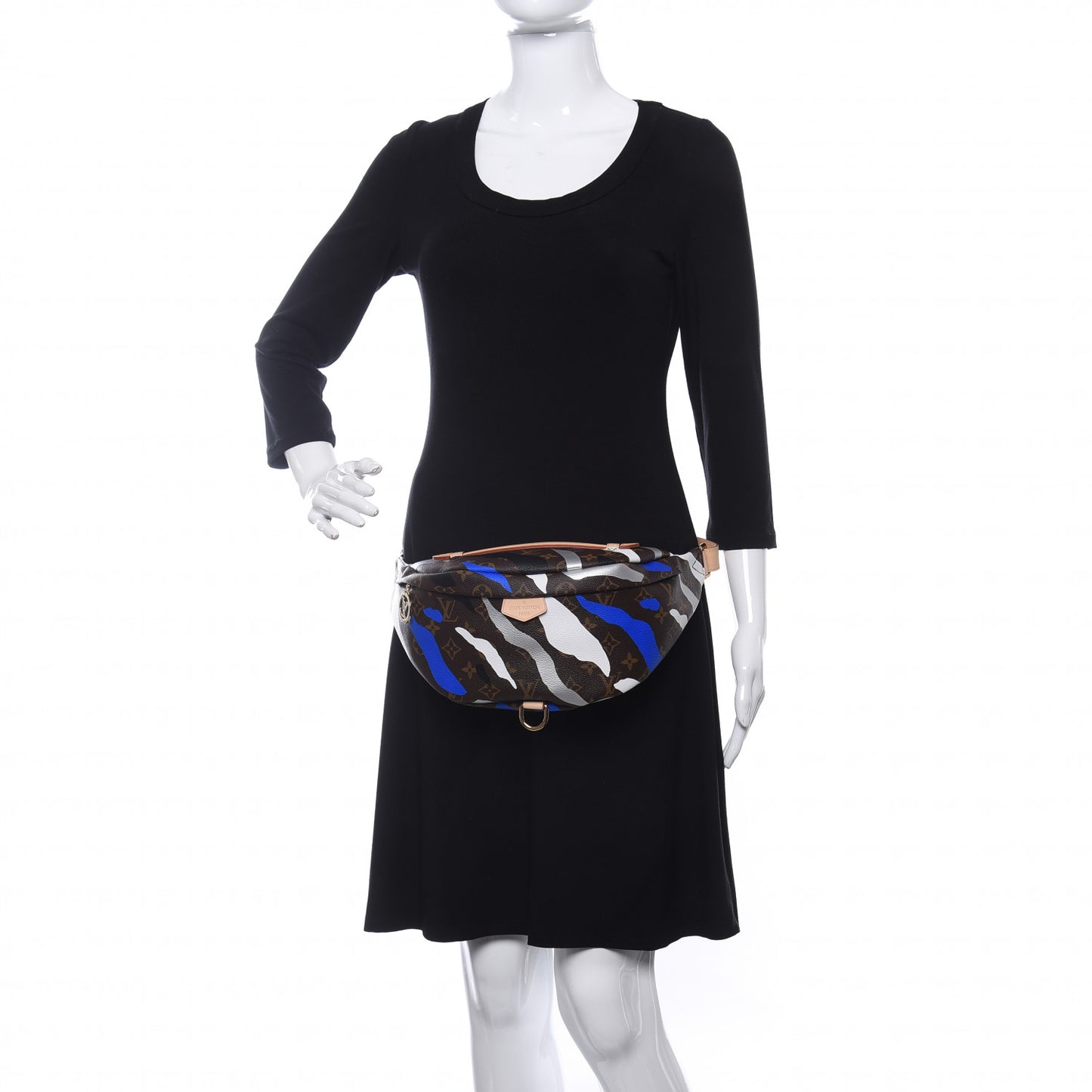 X LOL Monogram Bumbag Blue Silver