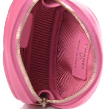 Chanel Iridescent Caviar Quilted Zip Around Classic Coin Purse Pink 5 of 8