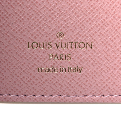 Louis Vuitton Damier Azur Victorine Wallet Rose Ballerine 7 of 10