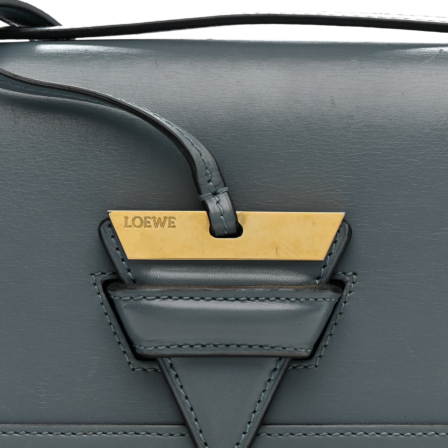 Loewe Calfskin Mini Barcelona Shoulder Bag Stone Blue 8 of 15