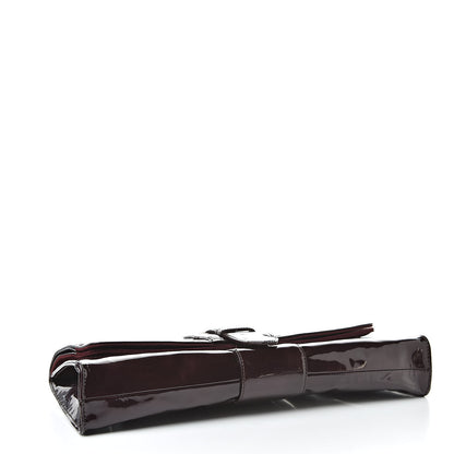 Christian Louboutin Patent Calfskin Liv Clutch Oxblood 4 of 6
