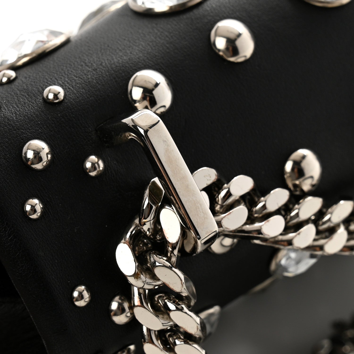 Burberry Crystal Lambskin Lola Bag Black 11 of 12