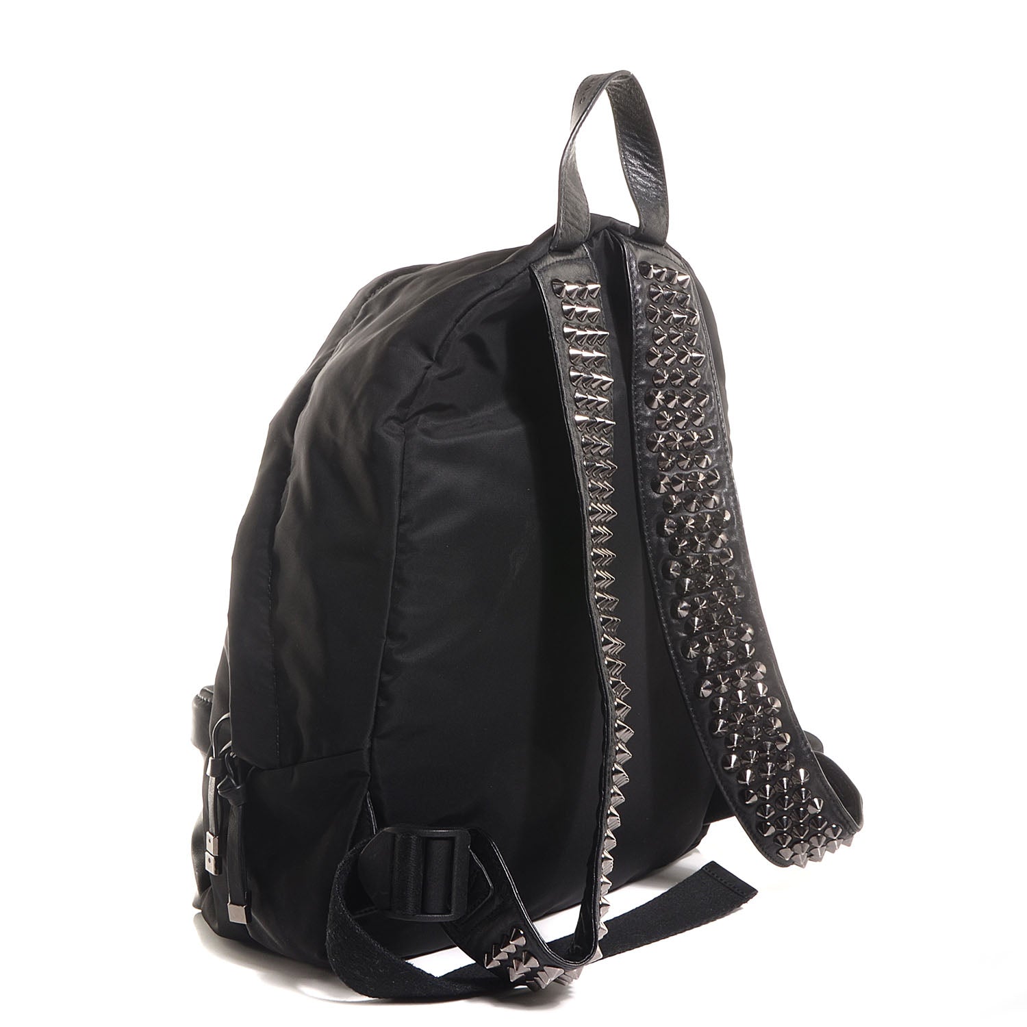 Givenchy Nylon Calfskin Studded Backpack Black 3 of 9