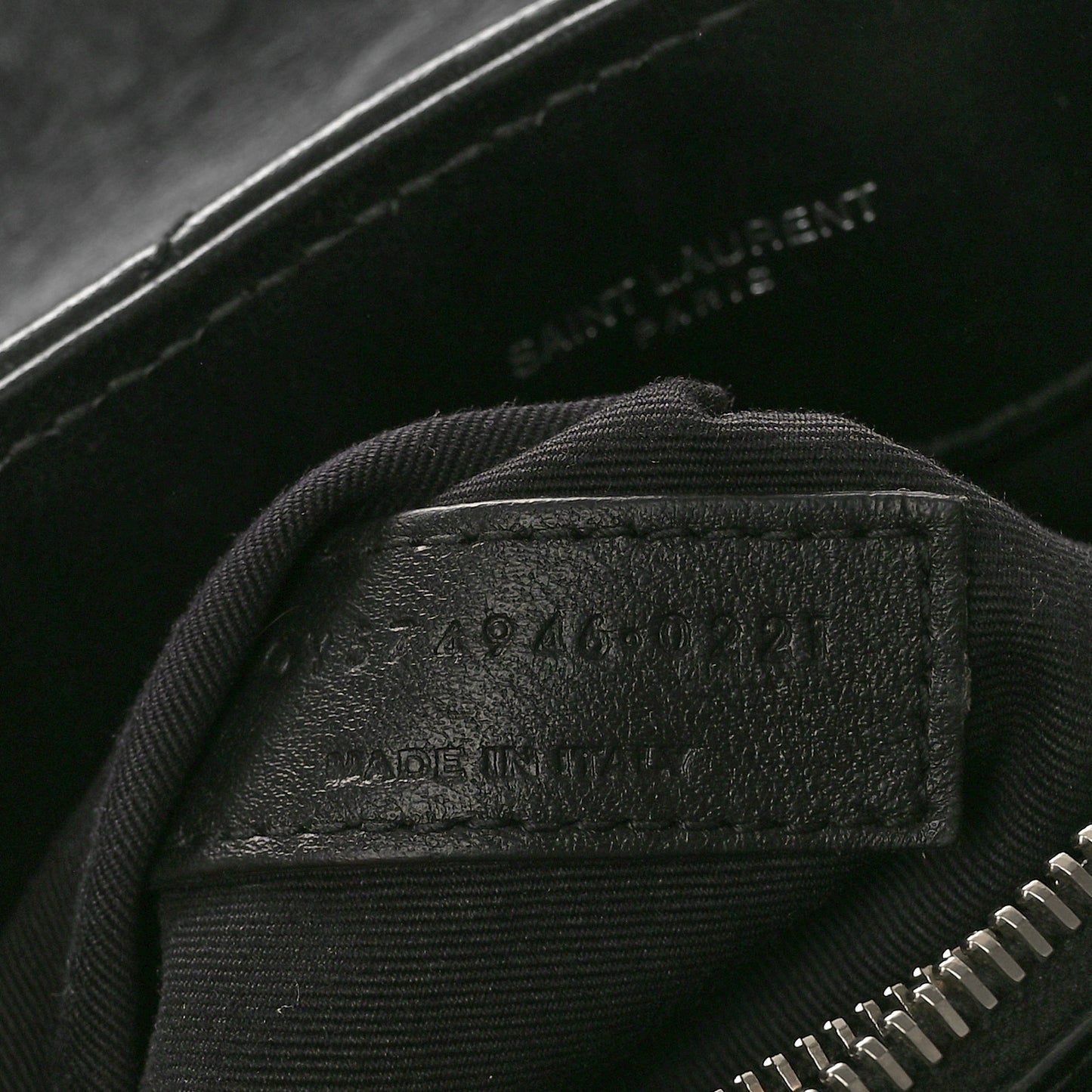 Calfskin Y Quilted Monogram Medium Loulou Chain Satchel Black