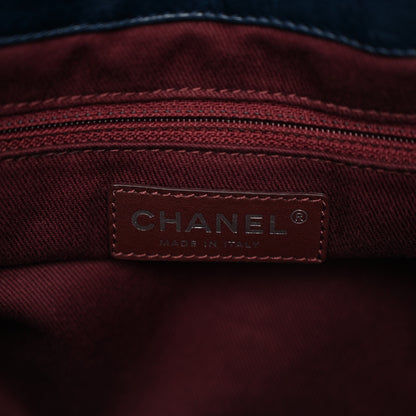 Chanel Iridescent Calfskin Quilted Large In The Mix Tote Navy 6 of 13