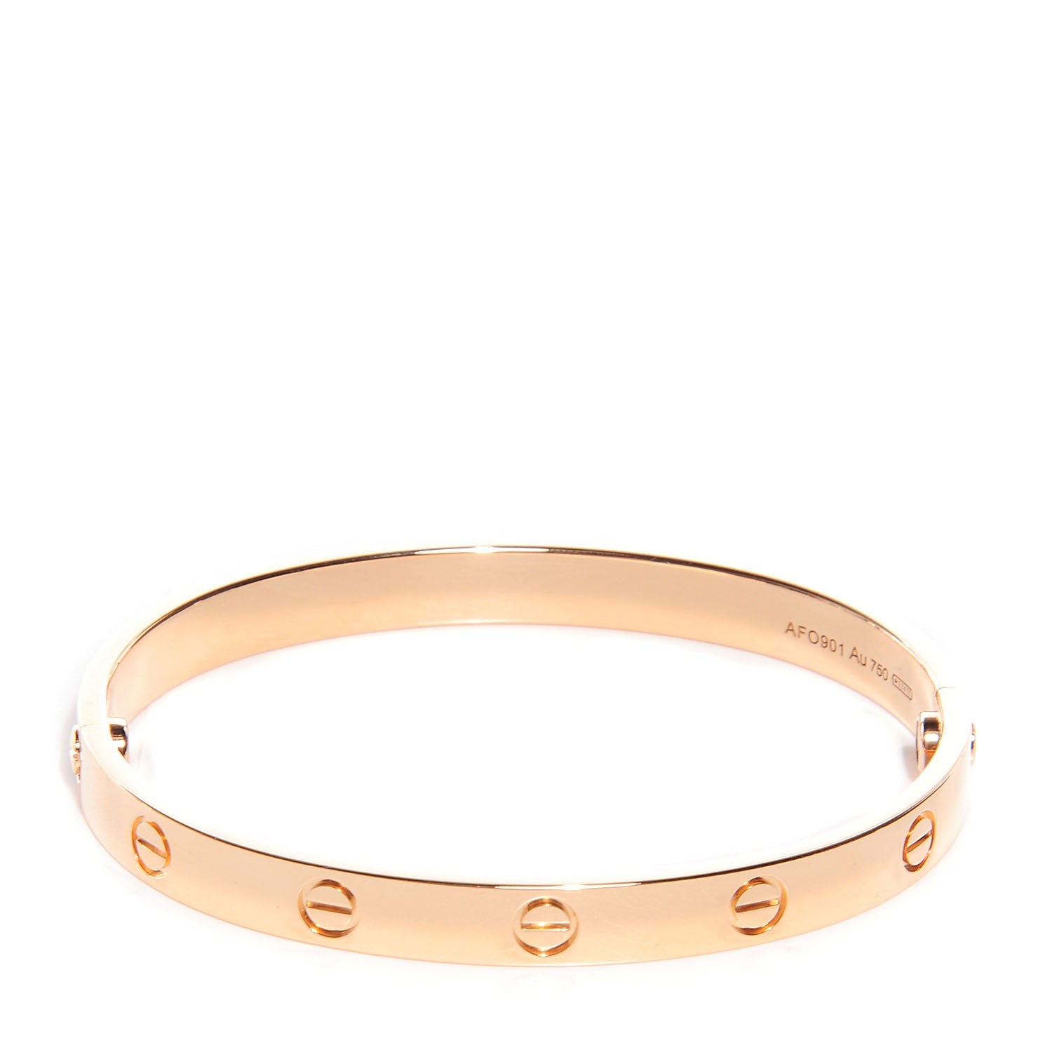 Cartier 18K Pink Gold LOVE Bracelet 17 1 of 6