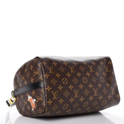 Louis Vuitton Monogram My World Tour Speedy Bandouliere 30 Black 5 of 10