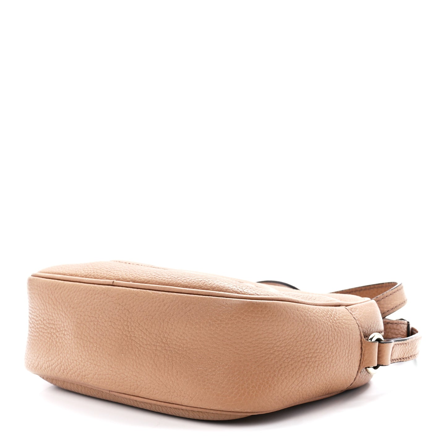 Pebbled Calfskin Small Soho Disco Bag Camelia