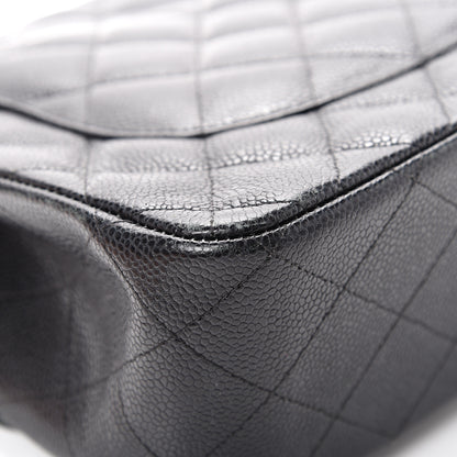 Chanel Caviar Quilted Jumbo Double Flap Black 15 of 17