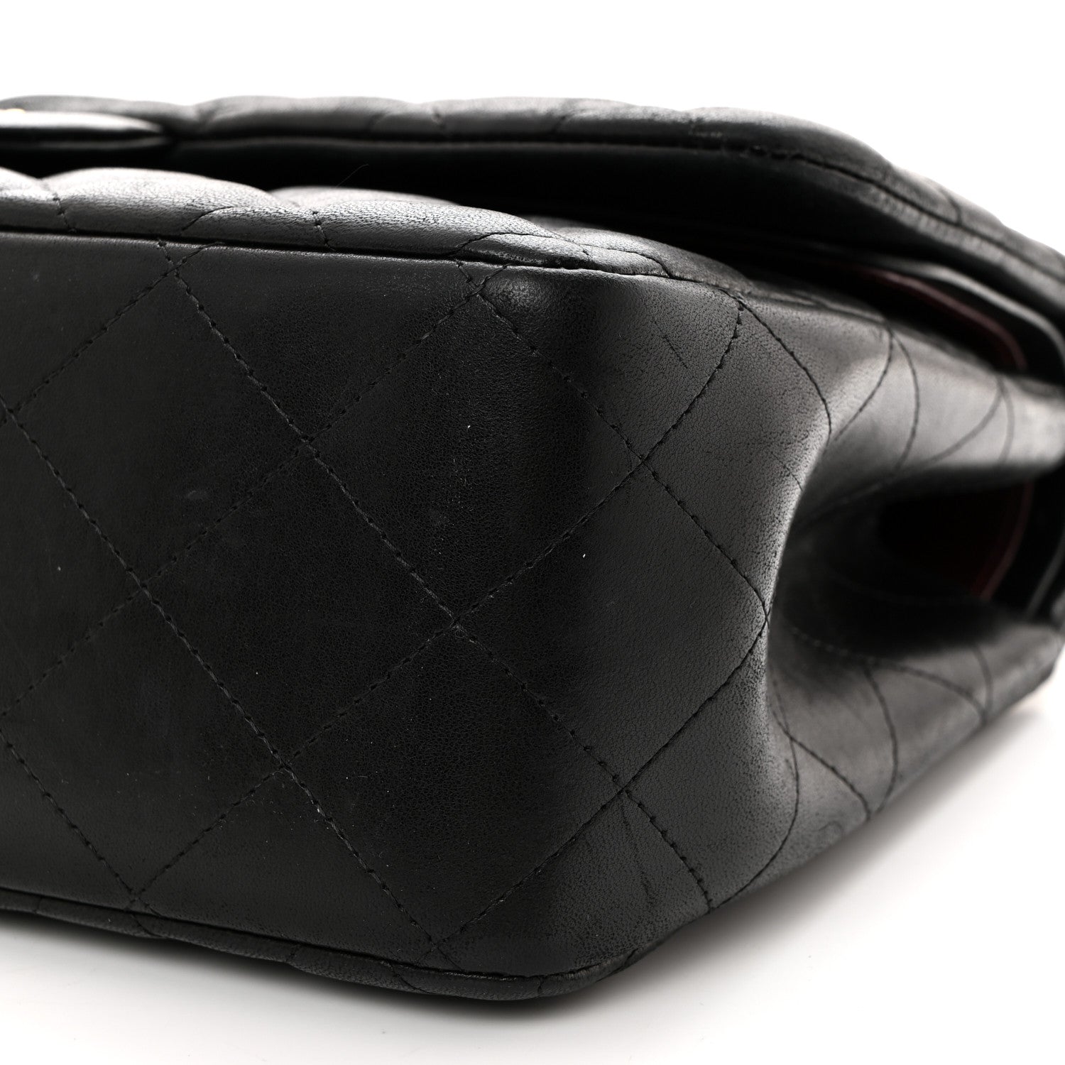 Chanel Lambskin Quilted Jumbo Double Flap Black 10 of 10