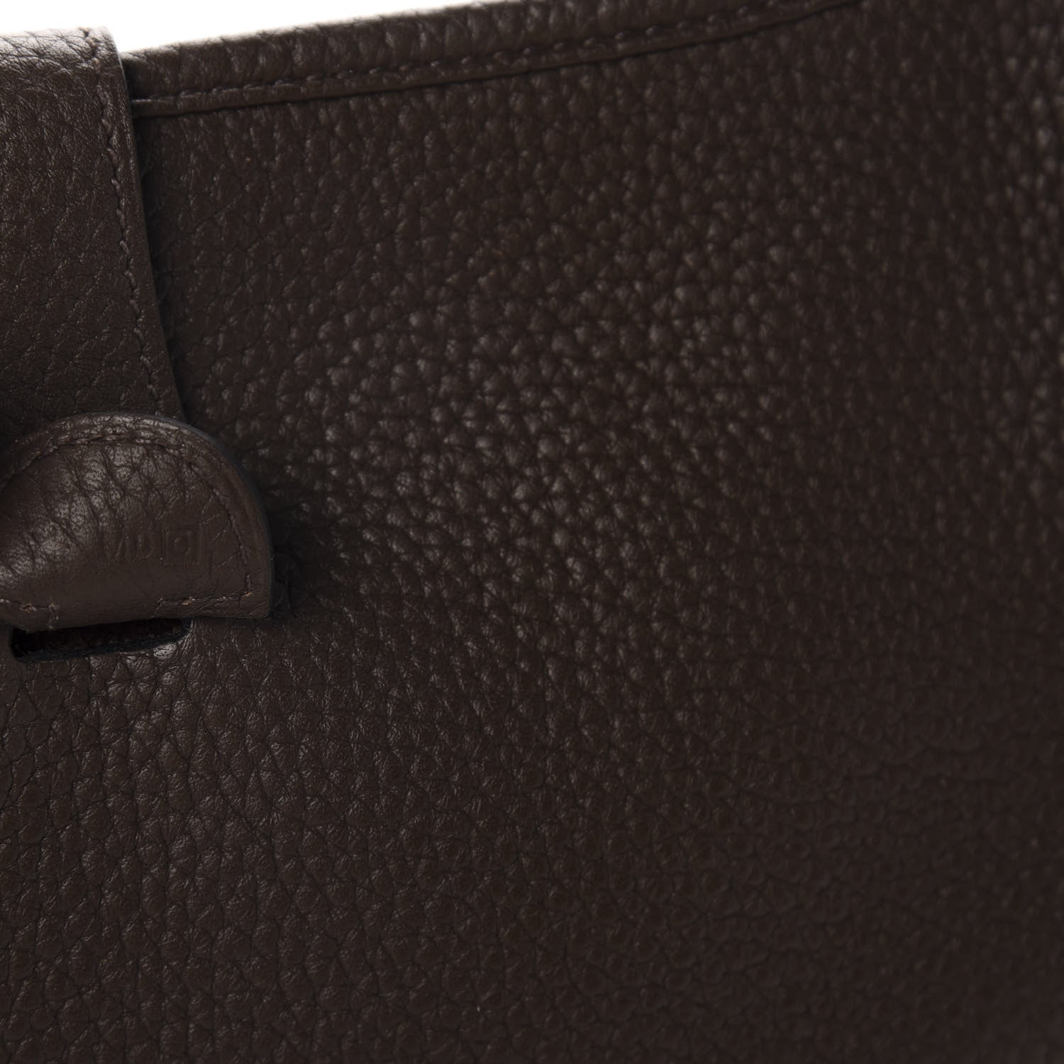 Hermes Taurillon Clemence Evelyne III PM Chocolate 9 of 10