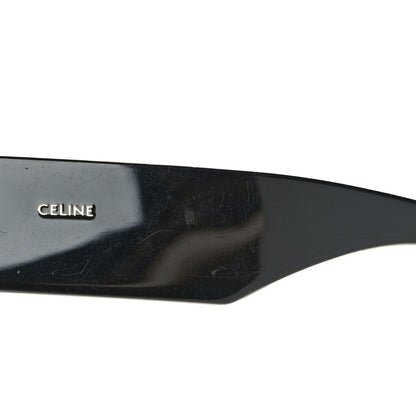 Celine Acetate Flat Top Rectangular Sunglasses CL400921 Black 7 of 10