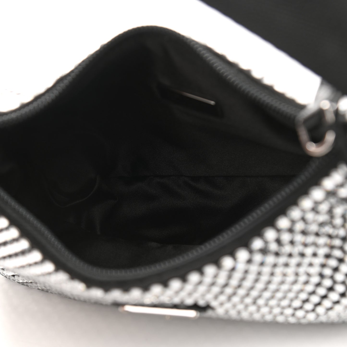 Satin Crystal Mini Re-Edition 2000 Bag Cristal