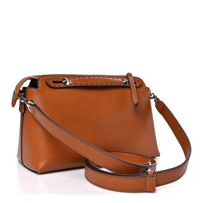 Fendi Vitello King Logo Embossed Medium By The Way Boston Bag Cuoio 3 of 10
