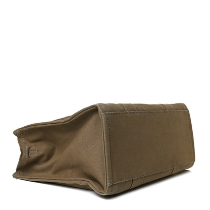 Marc Jacobs Cotton Canvas Medium The Traveler Tote Bag Slate Green 5 of 13