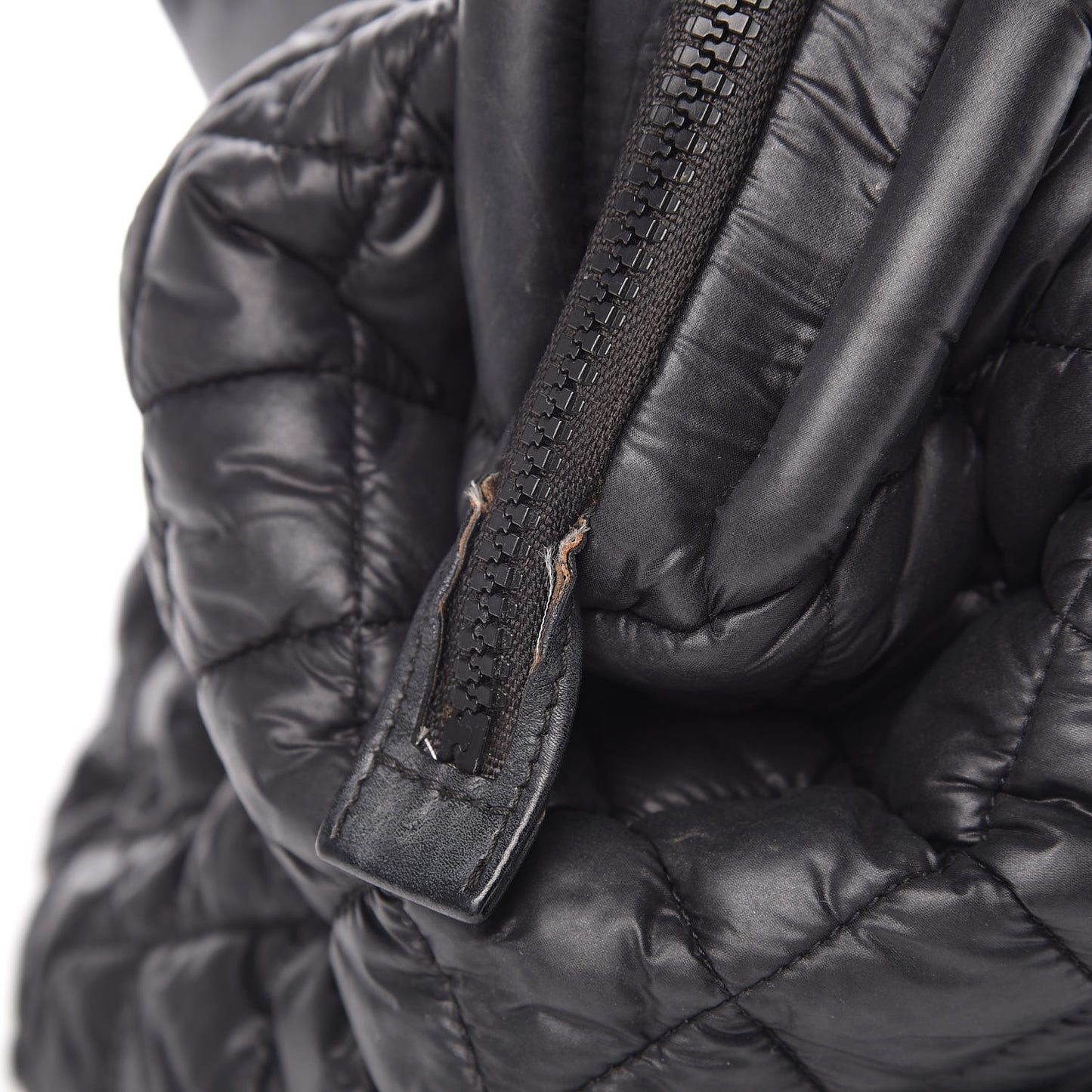 Nylon Quilted Coco Cocoon Bowler Black