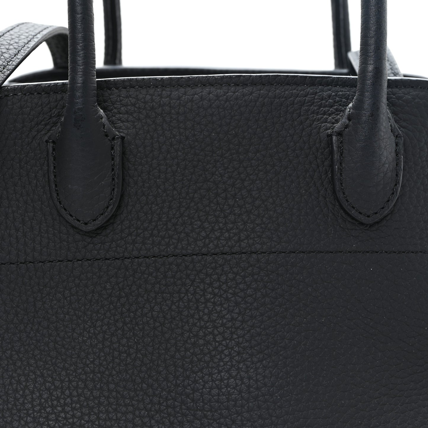 Grained Calfskin Soft Margaux 10 Bag Black Black