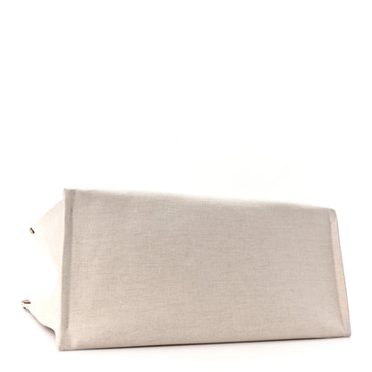 Gucci Canvas Calfskin Logo Maxi Tote Bag Beige Light Brown 5 of 11
