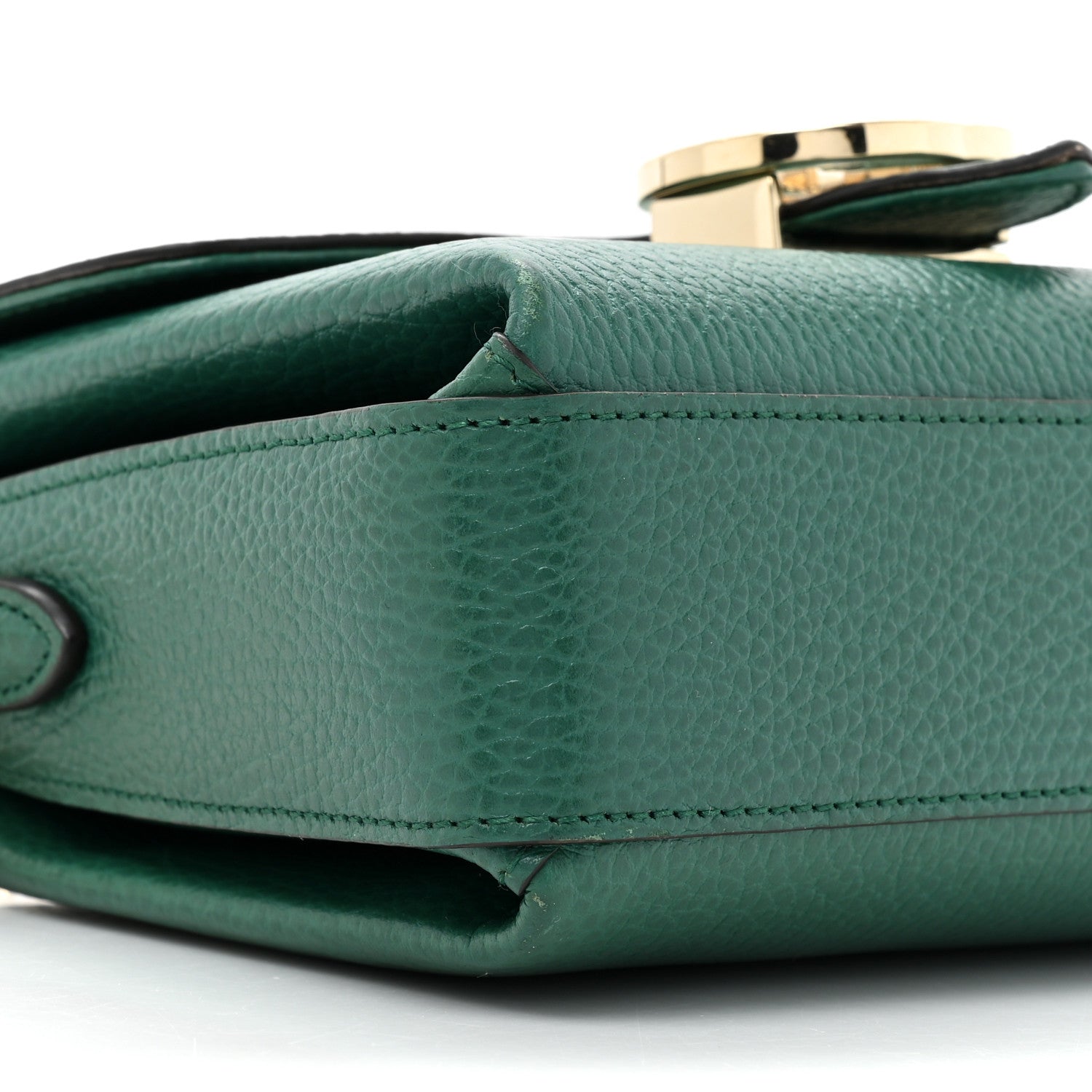 Gucci Dollar Calfskin Interlocking G Crossbody Bag Emerald 10 of 18