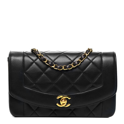 Chanel Lambskin Quilted Small Single Flap Black 1 of 10