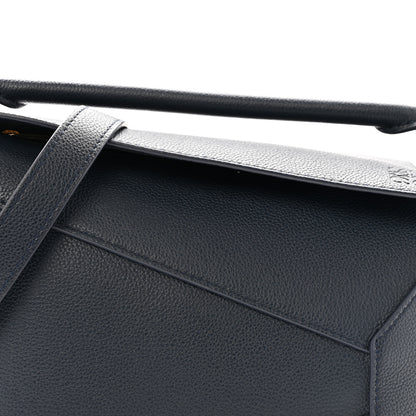 Loewe Soft Grained Calfskin Small Puzzle Edge Bag Navy 7 of 10
