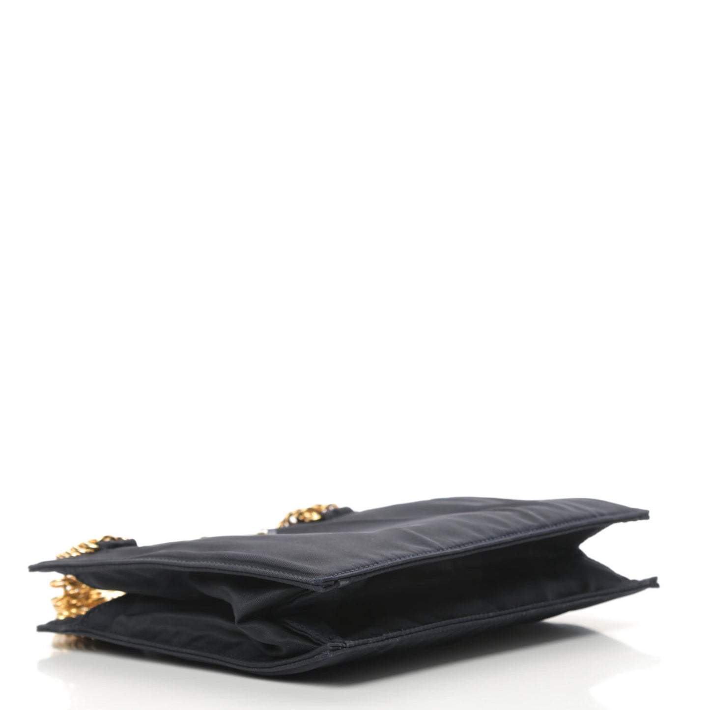 Tessuto Nylon Chain Bag Black