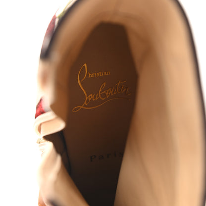 Christian Louboutin Veau Velours Moulamax 100 Booties 37.5 Nude Multi 8 of 8
