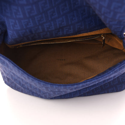 Fendi Zucchino Mama Baguette Blue 5 of 8