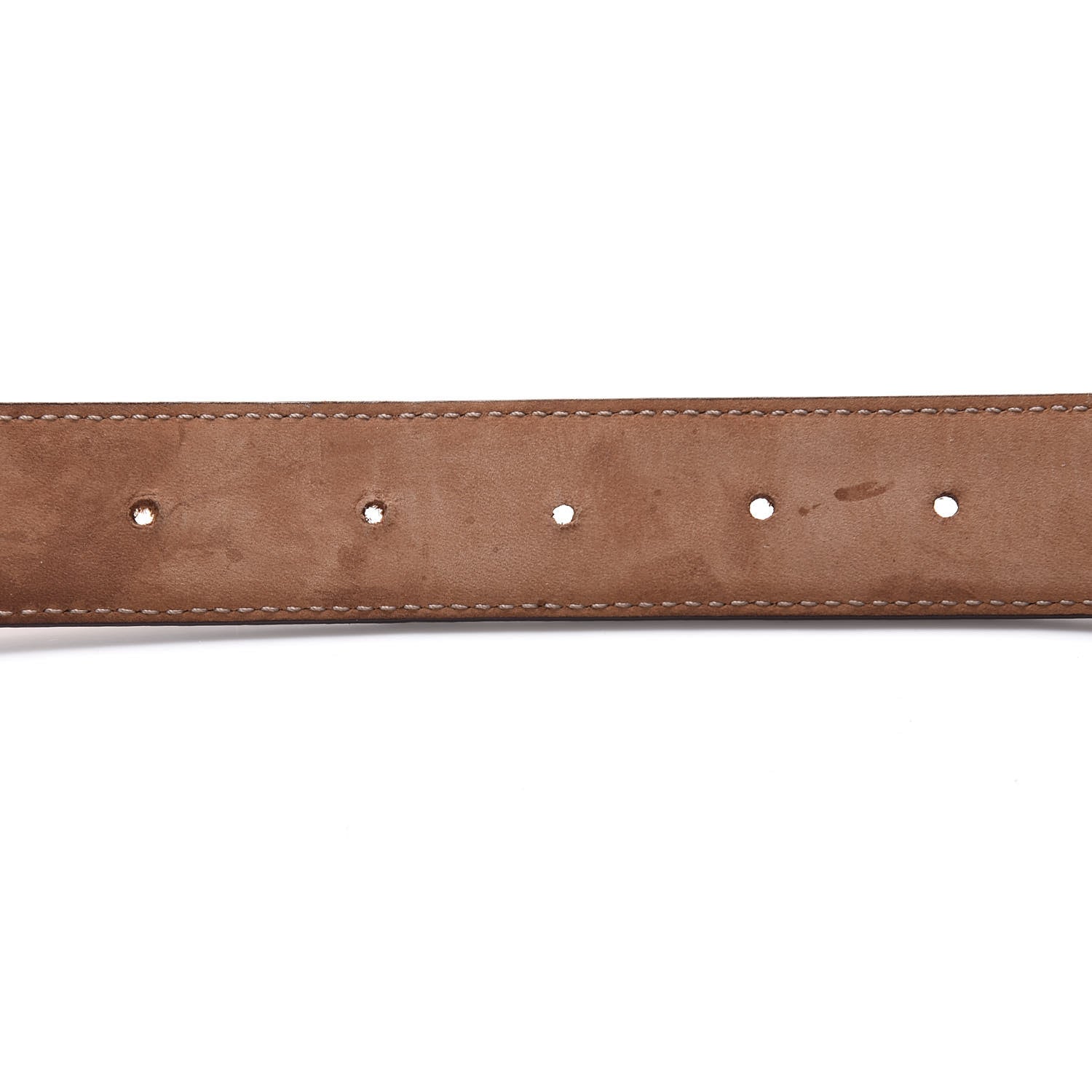 Gucci Calfskin Trademark Logo Belt 105 42 Brown 7 of 8