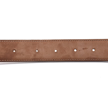 Gucci Calfskin Trademark Logo Belt 105 42 Brown 7 of 8
