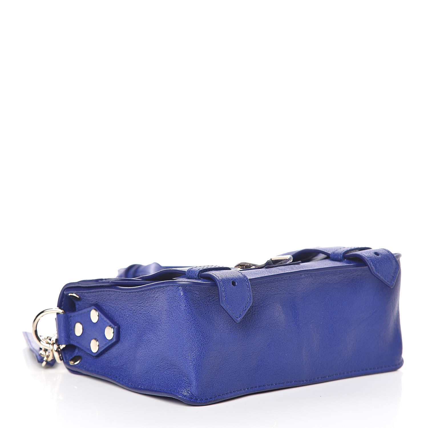 Proenza Schouler Lambskin PS1 Mini Pouch Messenger Cobalt Blue 4 of 9