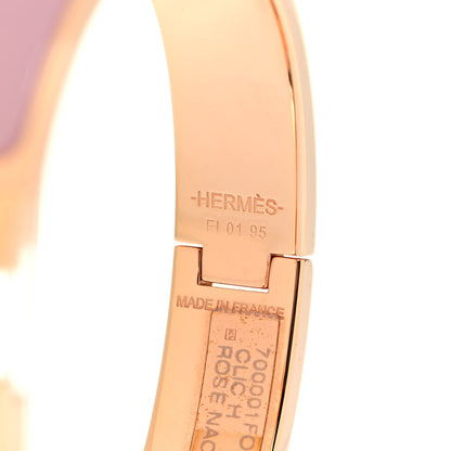 Hermes Enamel Narrow Clic Clac H Bracelet PM Rose Dragee 4 of 4