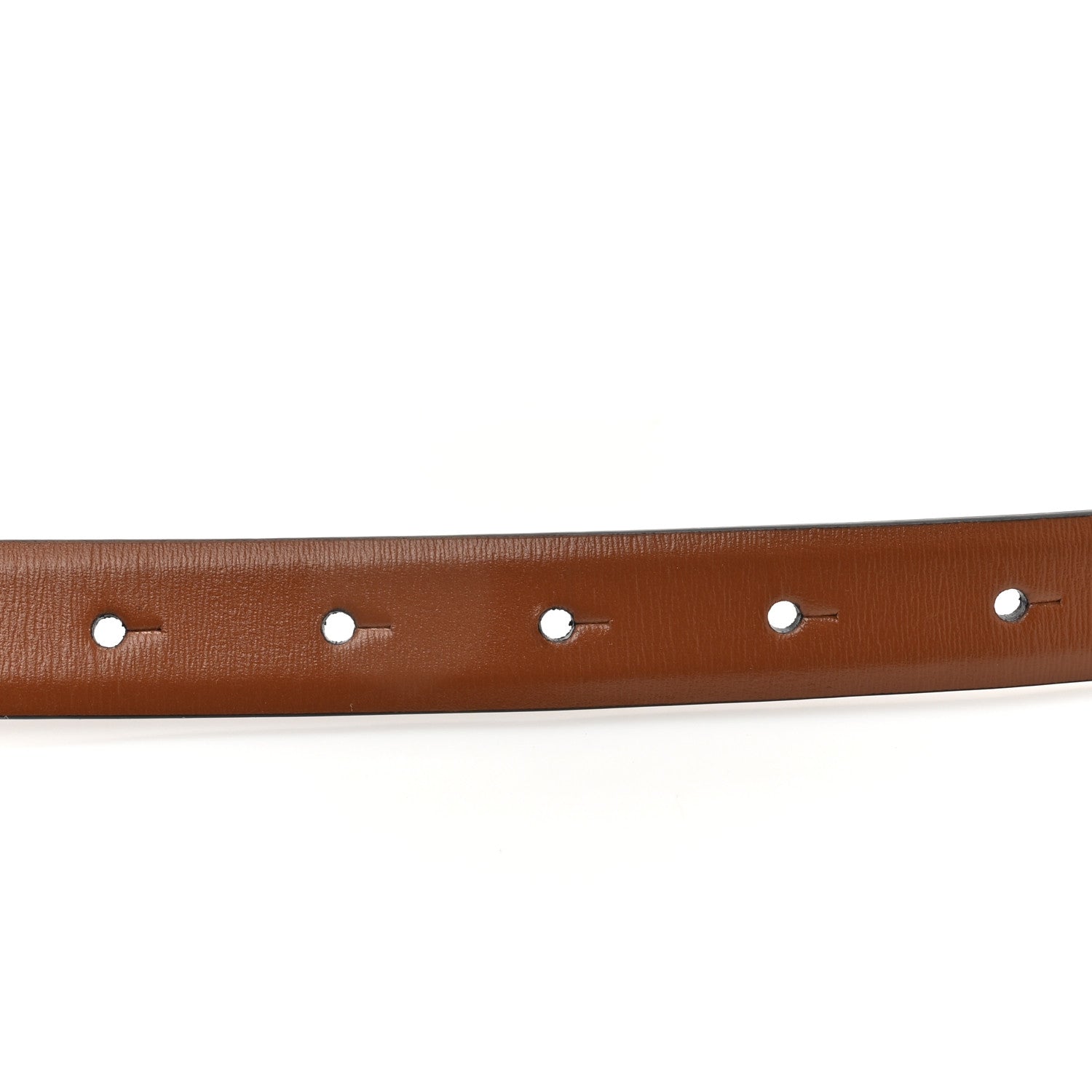 Valentino Garavani Glossy Calfskin VLogo Reversible Belt 90 36 Black Brown 5 of 7