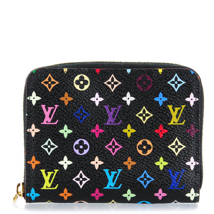 Louis Vuitton Monogram Multicolor Zippy Coin Purse Black Grenade 1 of 7