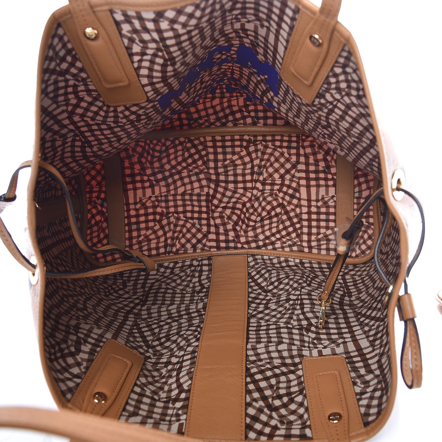 Visetos Medium Liz Reversible Shopper Tote Cognac