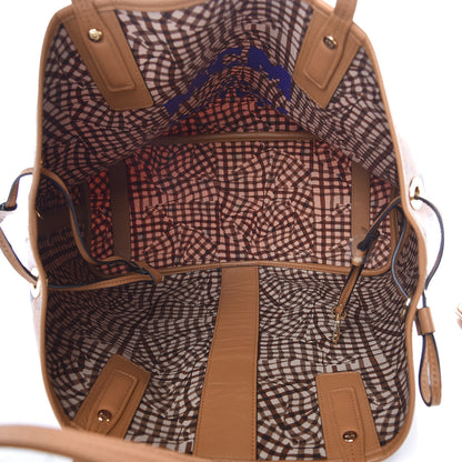 MCM Visetos Medium Liz Reversible Shopper Tote Cognac 9 of 15