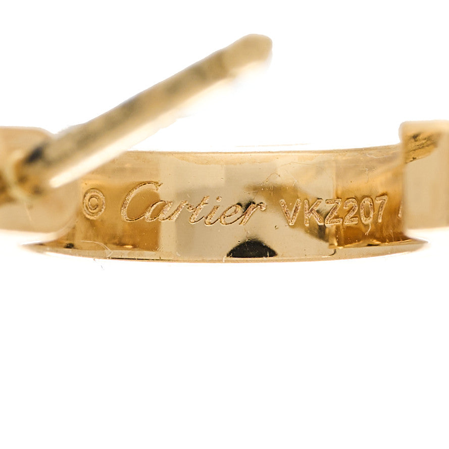 Cartier 18K Yellow Gold Small LOVE Hoop Earrings 4 of 5