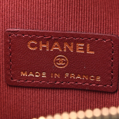 Chanel Lambskin Quilted CC In Love Heart Clutch With Chain Black 6 of 10
